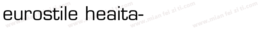eurostile heaita字体转换